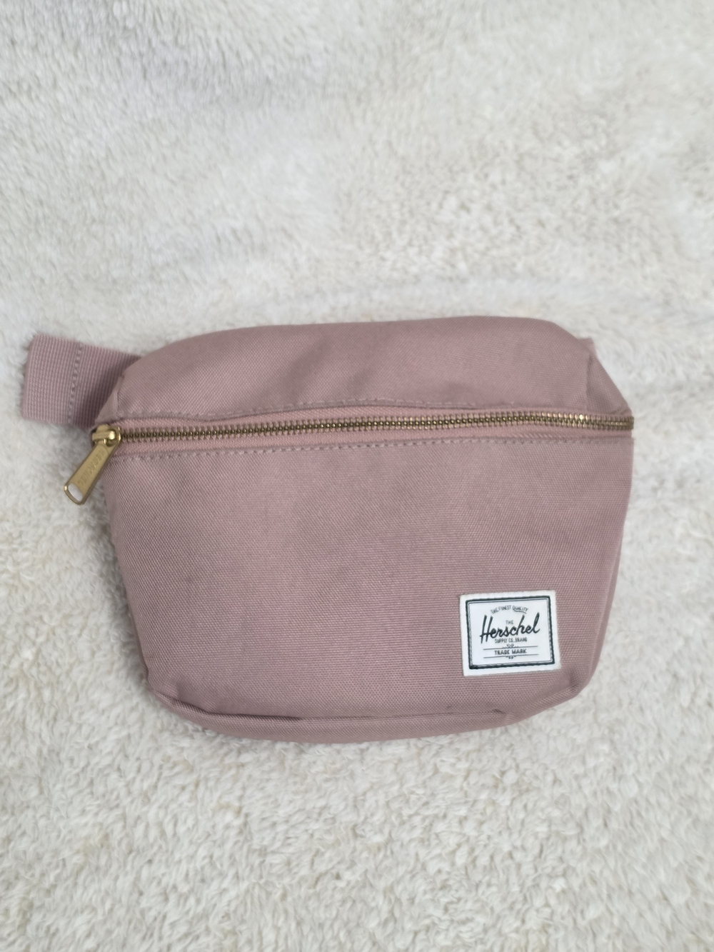 Herschel Supply Co Dusty Rose Pink Belt Bag Fanny Pack Crossbody Gold Zip